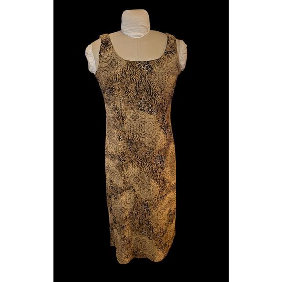 Jessica Howard Animal Print Dress & Jacket Dz. 12 Vintage 2-Pcs - Picture 4 of 10